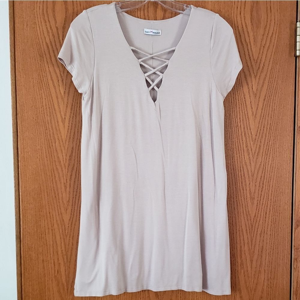 Dainty Hooligan Cream Tunic Top/Dress Sz M